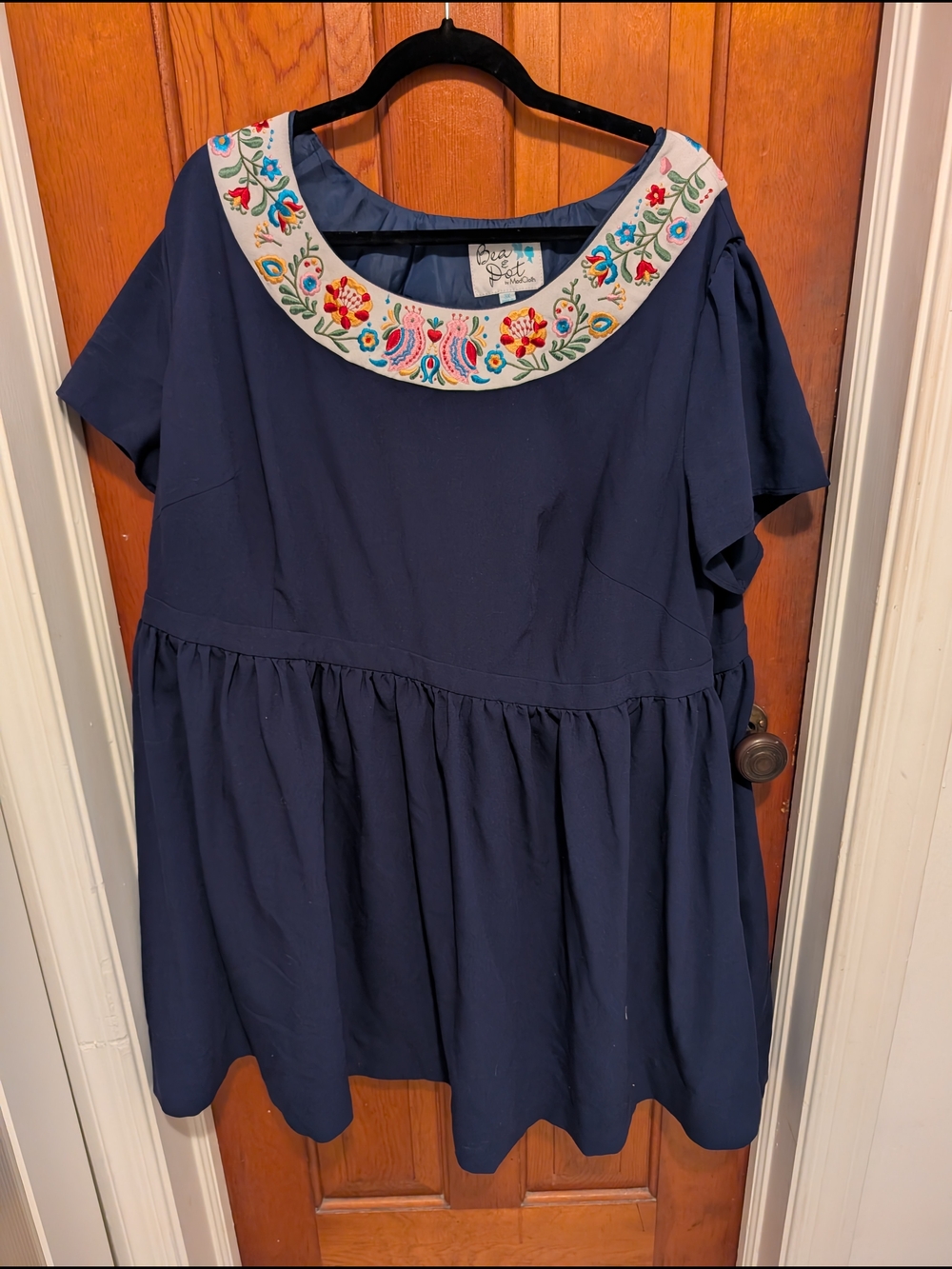 Bea & Dot by ModCloth Embroidered Floral Yoke Dress - 3x - Picture 3 of 3